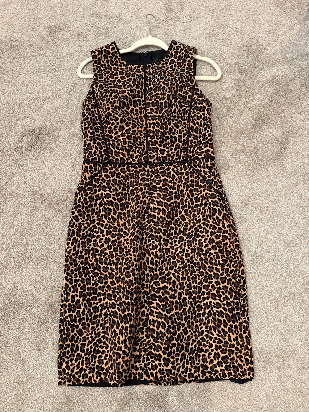 J. Crew Leopard Print Sheath Dress in Brown and Black - Picture 15 of 16